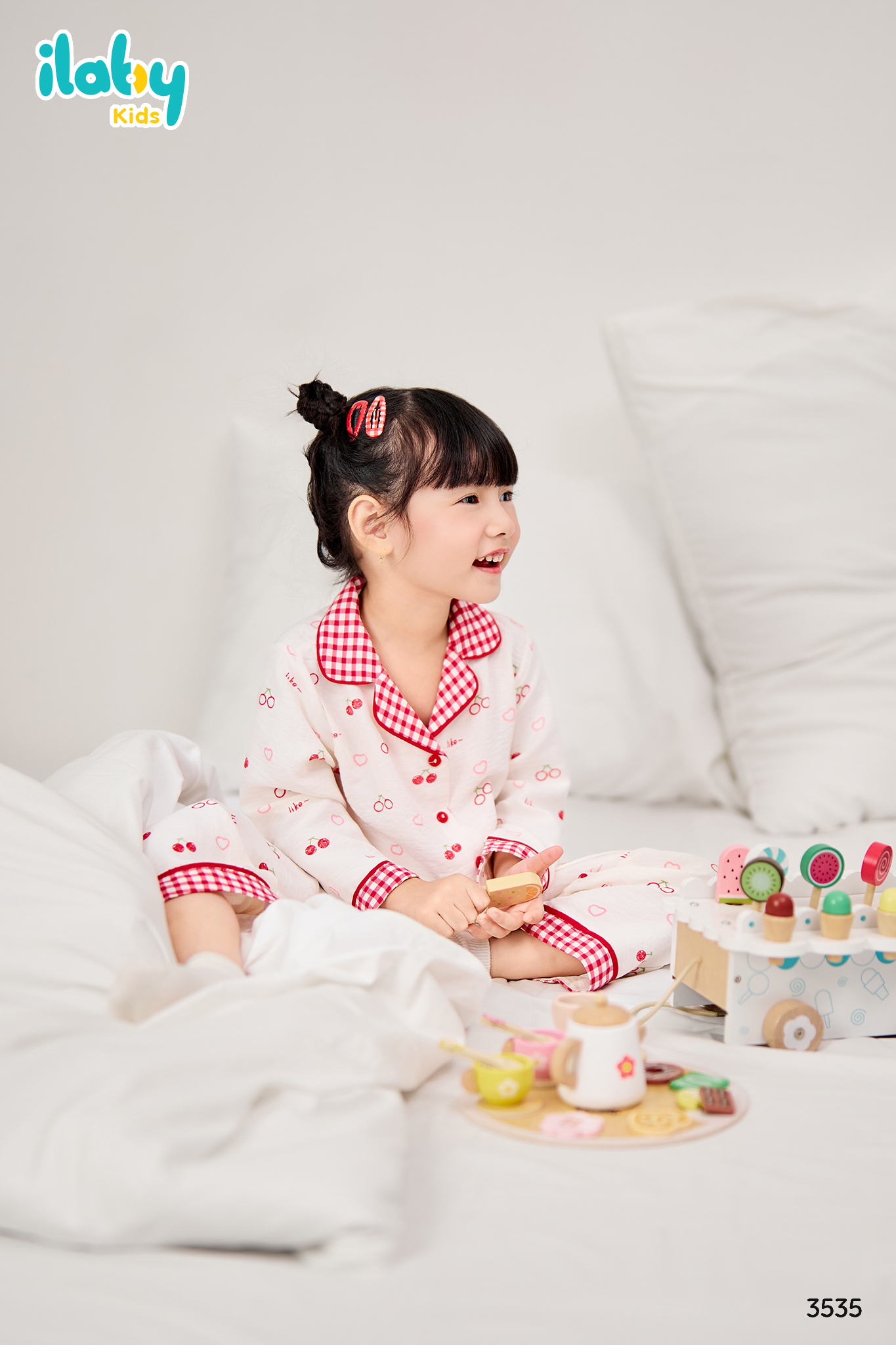 Bộ pyjama họa tiết phối kẻ màu_thumbnail_2