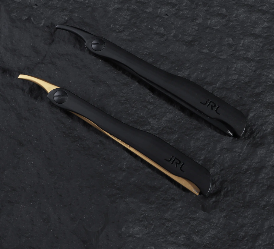 Cán dao cạo jRL chính hãng Black Magnetic Straight Edge Razor_thumbnail_4