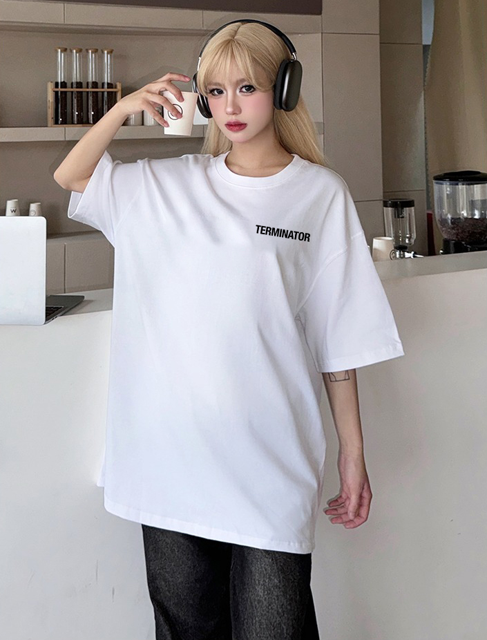 Áo thun nữ form rộng cổ tròn chất vải cotton 4c co giãn thoáng mát 1746 Miucho in basic_thumbnail_5