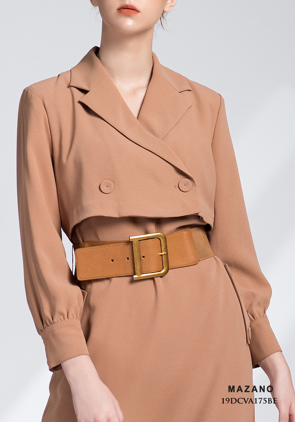 Đầm măng tô nâu cách điệu_thumbnail_4