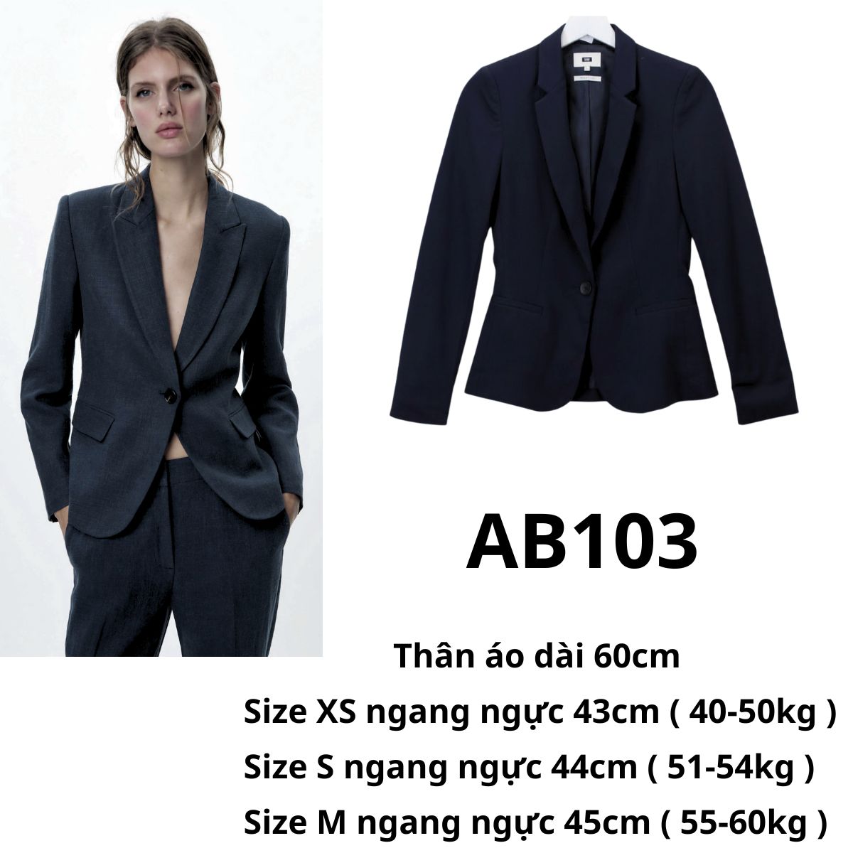 AB103 Áo Vest đen ZR