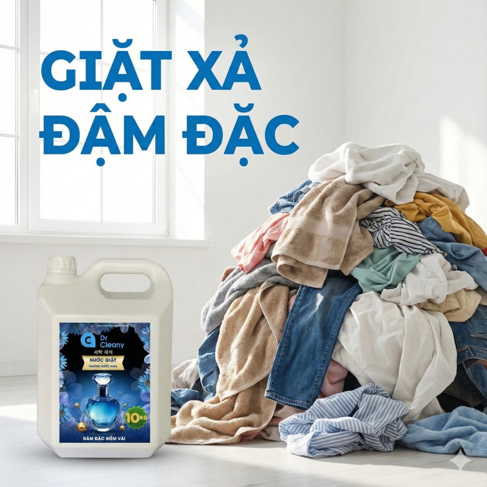 Nước giặt công nghiệp Dr. Cleany 10KG (Xanh)