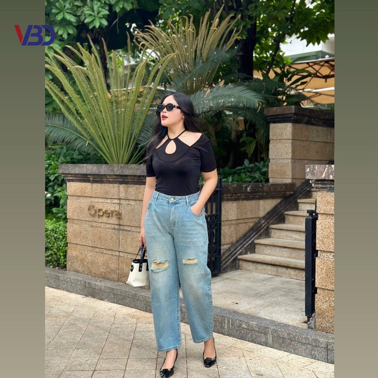 Quần baggy túi rách bigsize QJ15 dành cho nàng béo mập từ 55-90kg_thumbnail_10