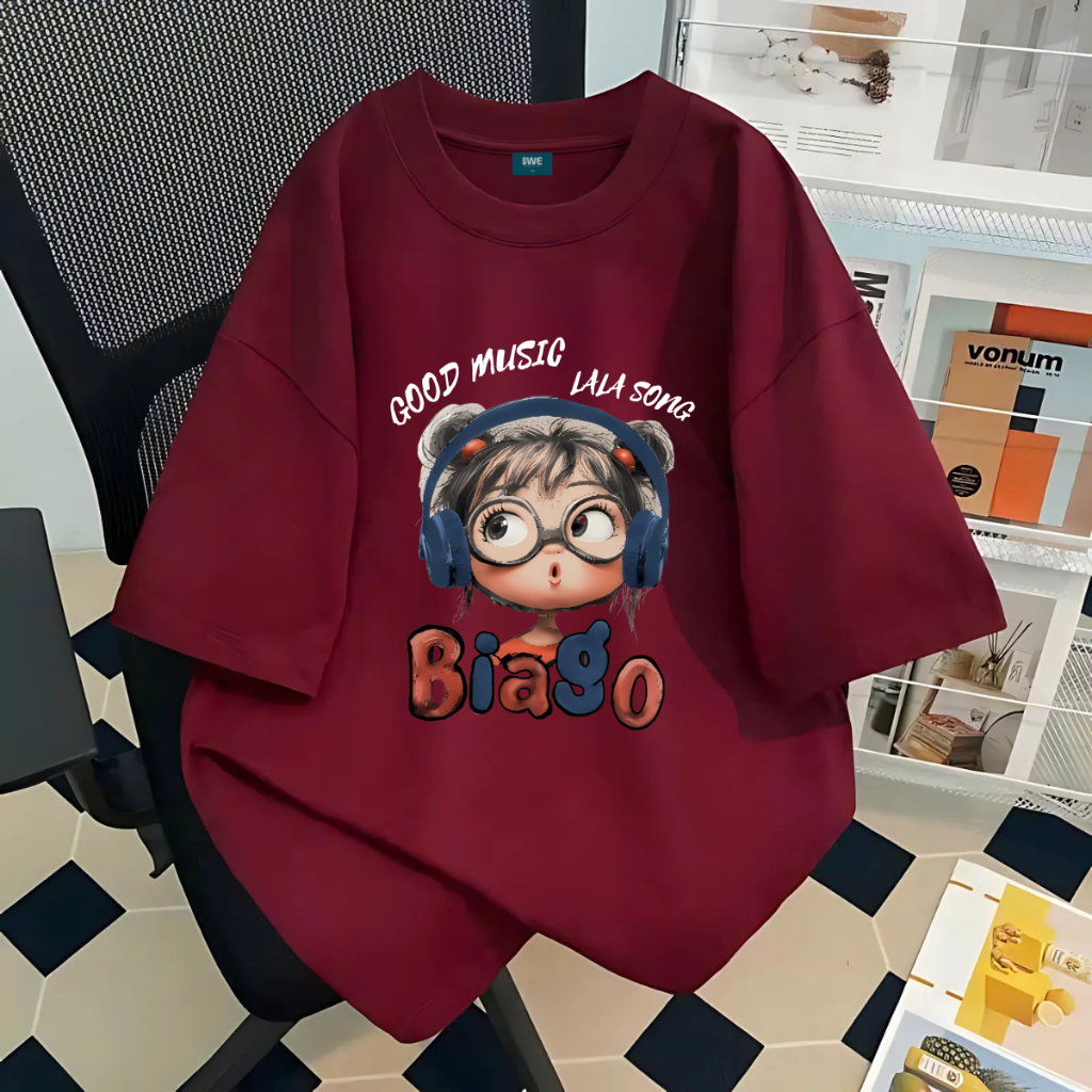 Áo thun hot trend hình cô gái tóc xù local brand We Tee dáng oversize rộng nhiều mẫu - WE TEE T025_thumbnail_1