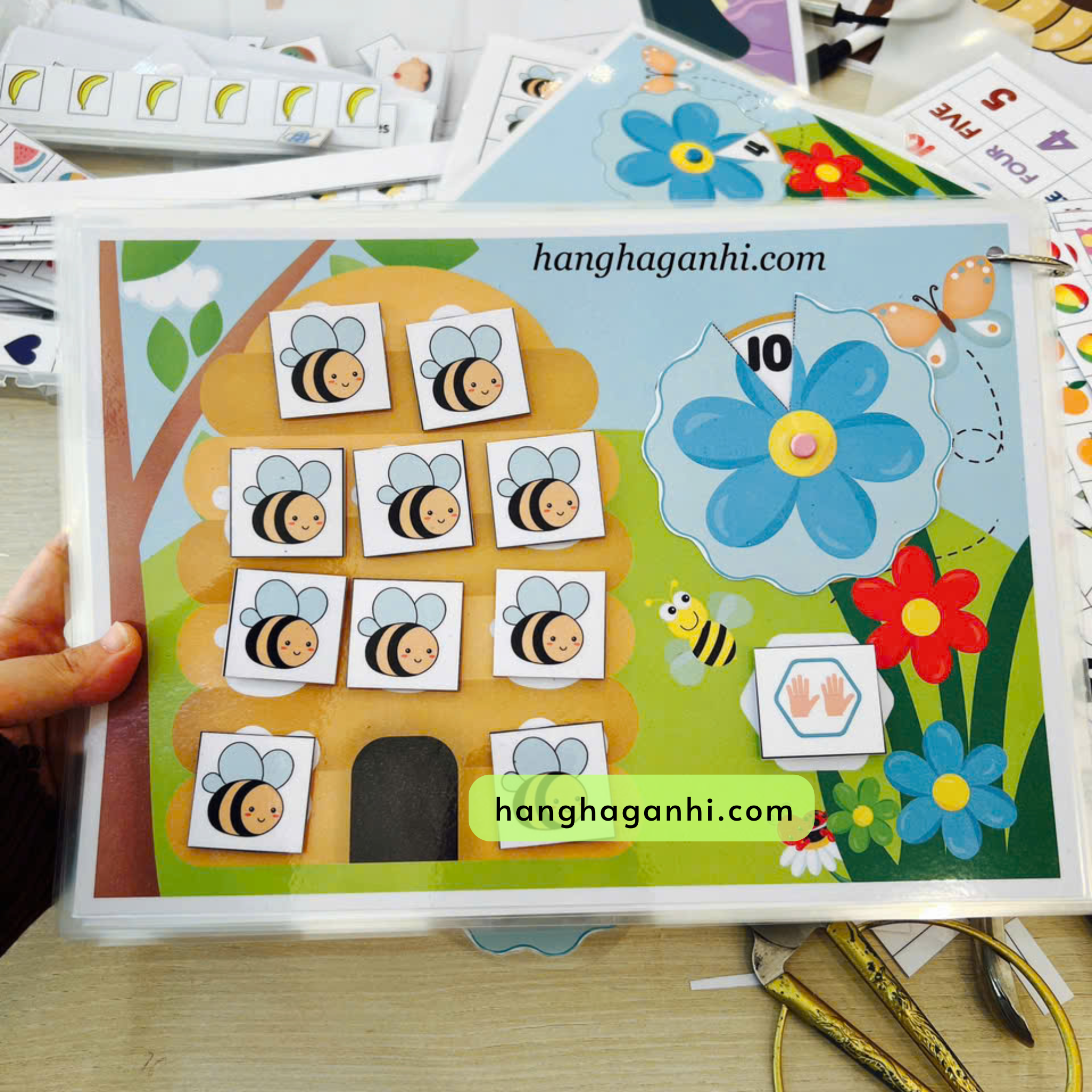 Học liệu My first number bóc dán tặng kèm bút viết xoá_thumbnail_0