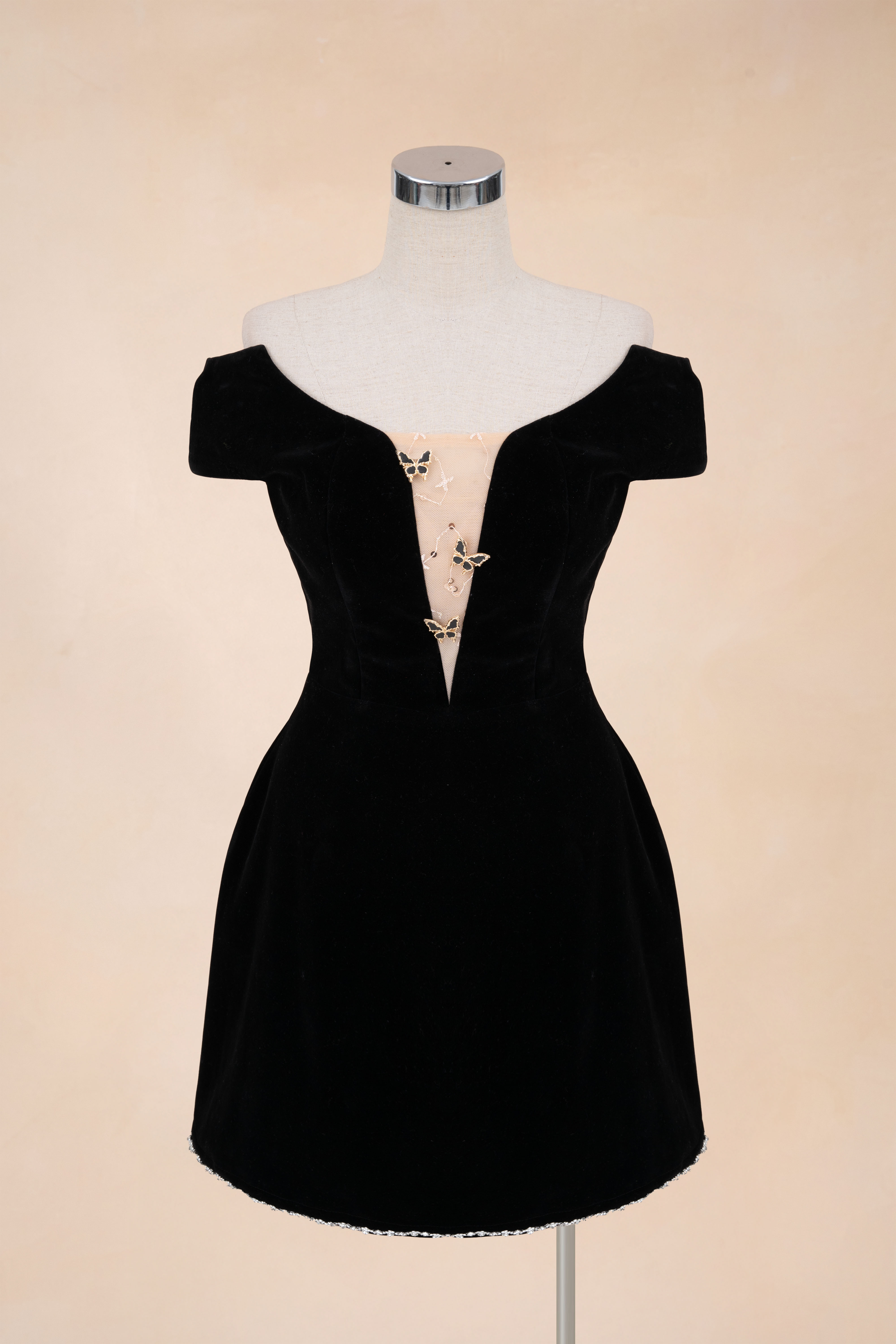 Đầm Chữ A Trễ Vai Tag Bướm