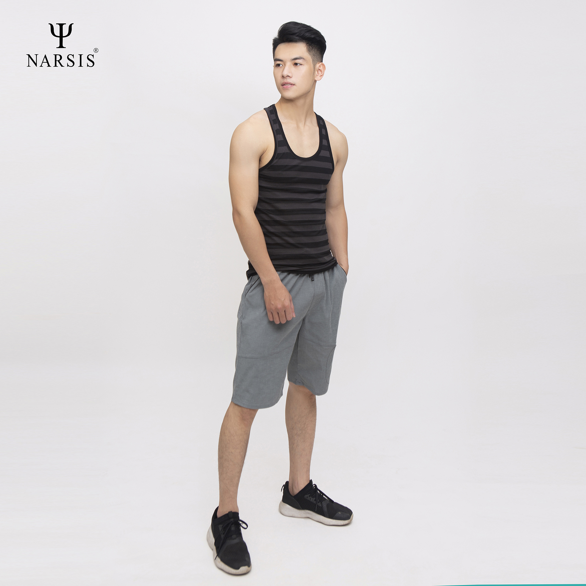 ÁO MAY Ô NAM D4067 NARSIS VẢI COTTON MỀM MẠI, CO GIÃN TỐT, VẢI THOẢI MÁI VẬN ĐỘNG, HÚT ẨM TỐT_thumbnail_1