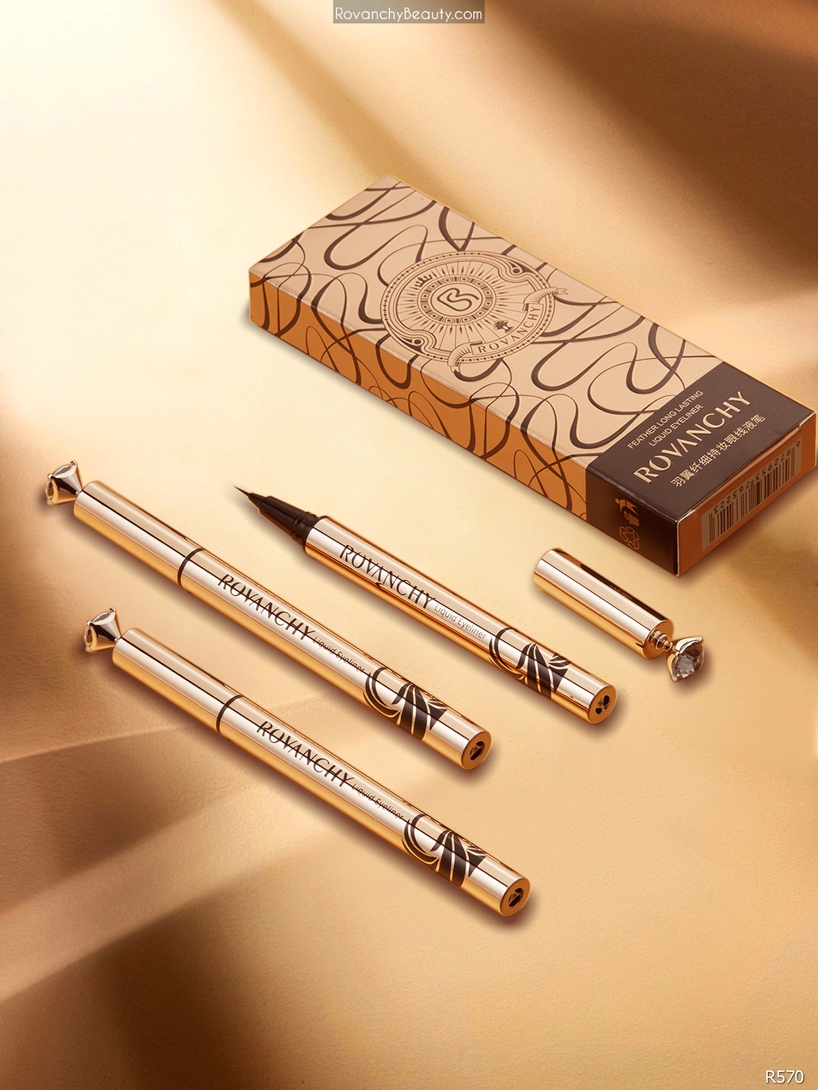 ROVANCHY - Bút kẻ mắt nước R570, chống thấm nước, đầu cọ 0.1mm, lâu trôi, dễ sử dụng_thumbnail_5
