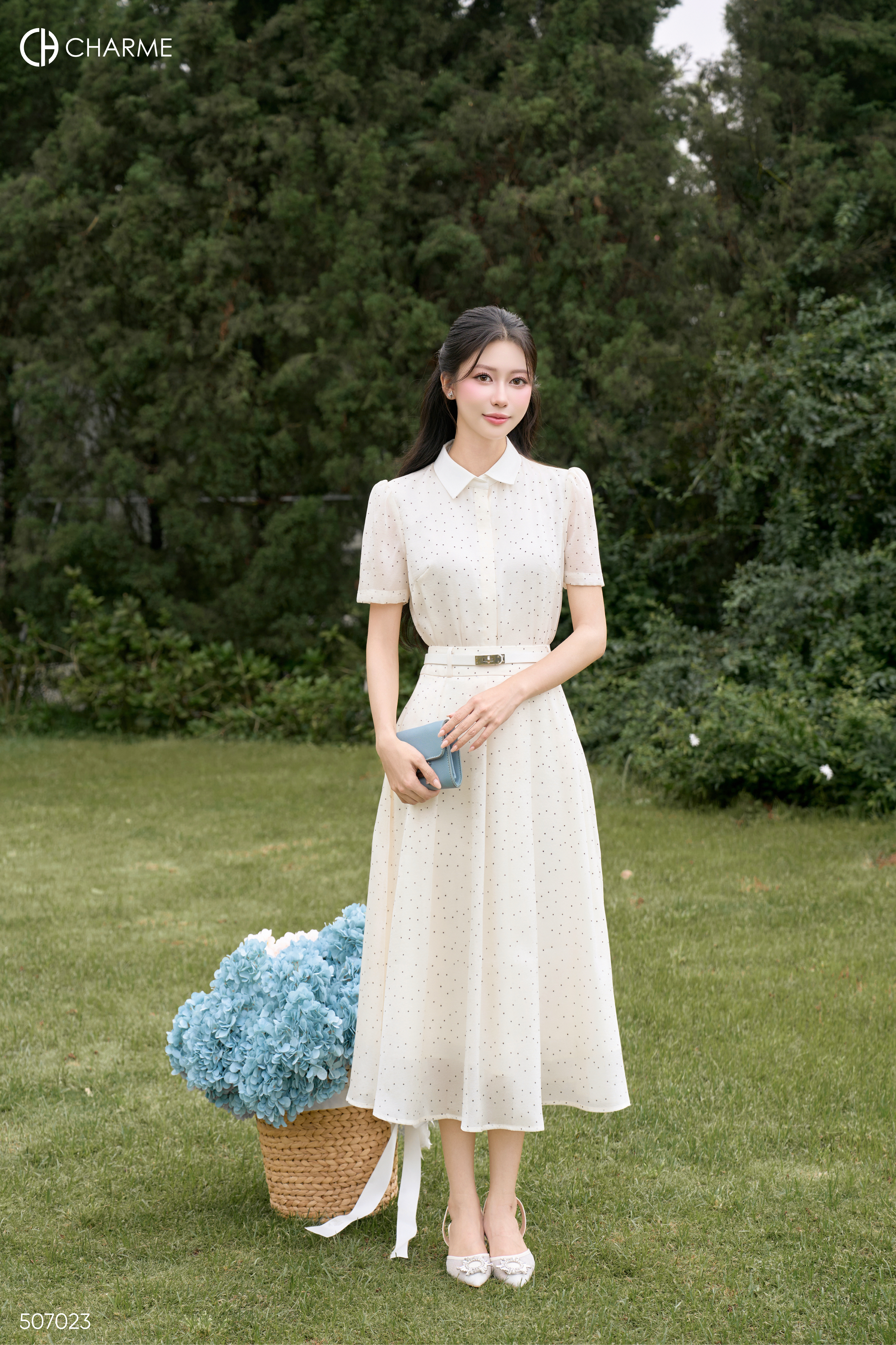 Set chân váy xòe áo cộc tay