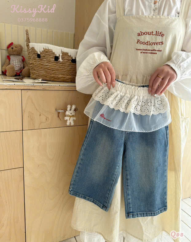 (Q98) Quần bò mềm cạp voan ren_thumbnail_0