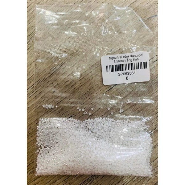 Ngọc trai nửa dạng gói 1.5mm trắng tinh