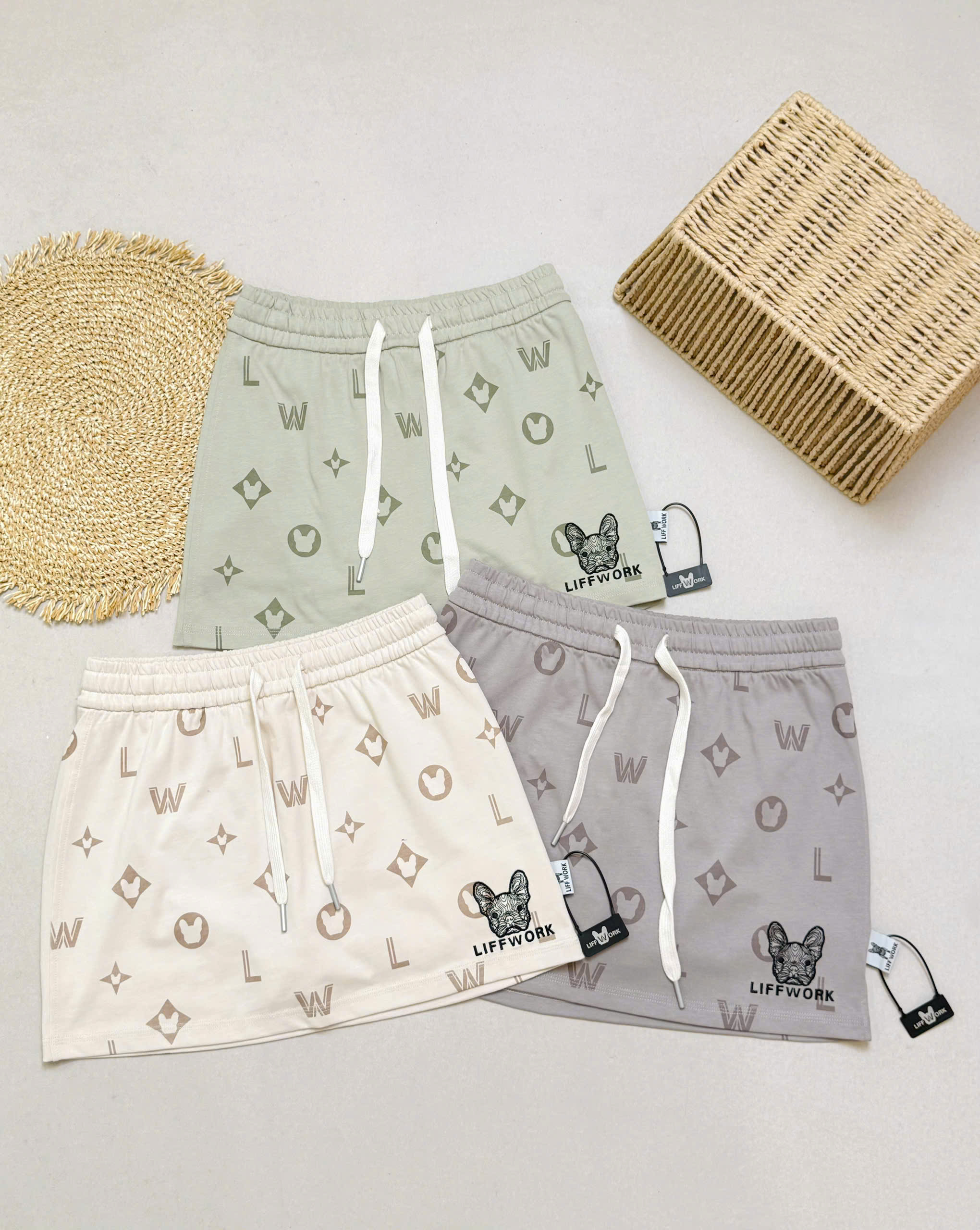 E314 CHÂN VÁY NGẮN LIFEWORK PHỐI HT 3 MÀU_thumbnail_4