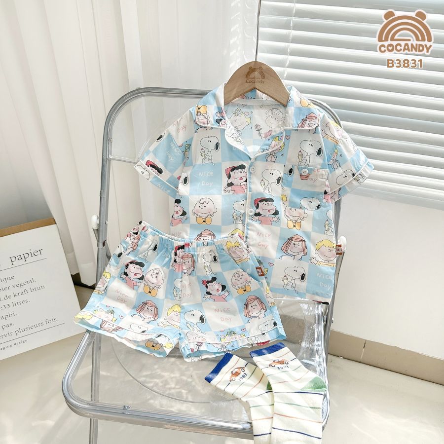 Bộ cộc pijama XANH Snoopy_thumbnail_1