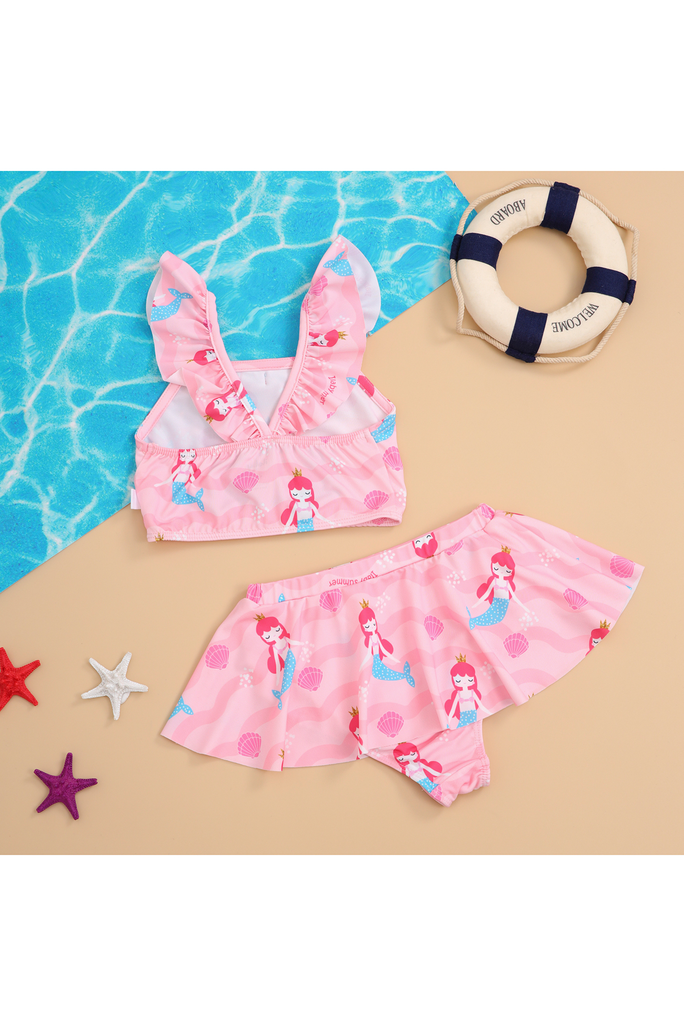 Bộ bơi áo ngắn croptop đính nơ_thumbnail_5