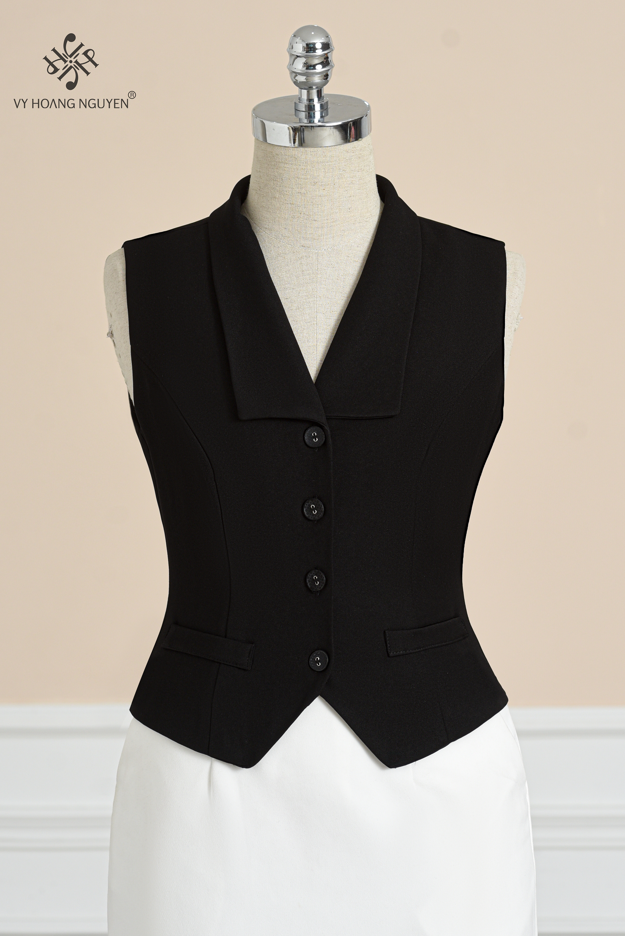 Áo Ghile Croptop Cúc Dọc