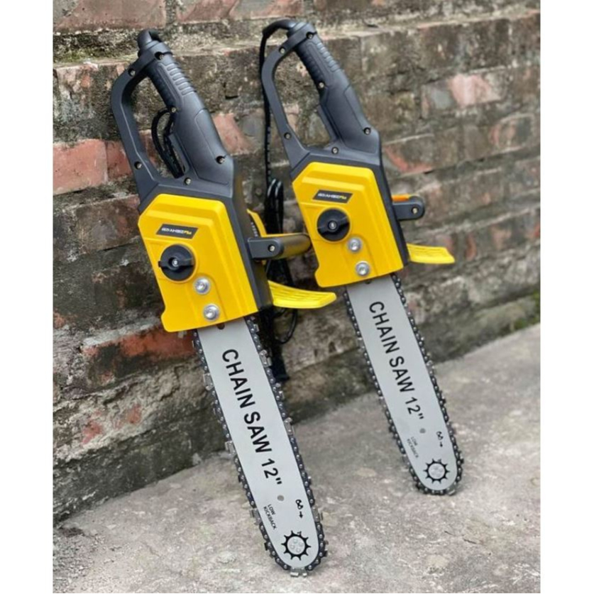 Máy cưa xích chạy điện cầm tay công suất lớn nhỏ gọn cắt khỏe