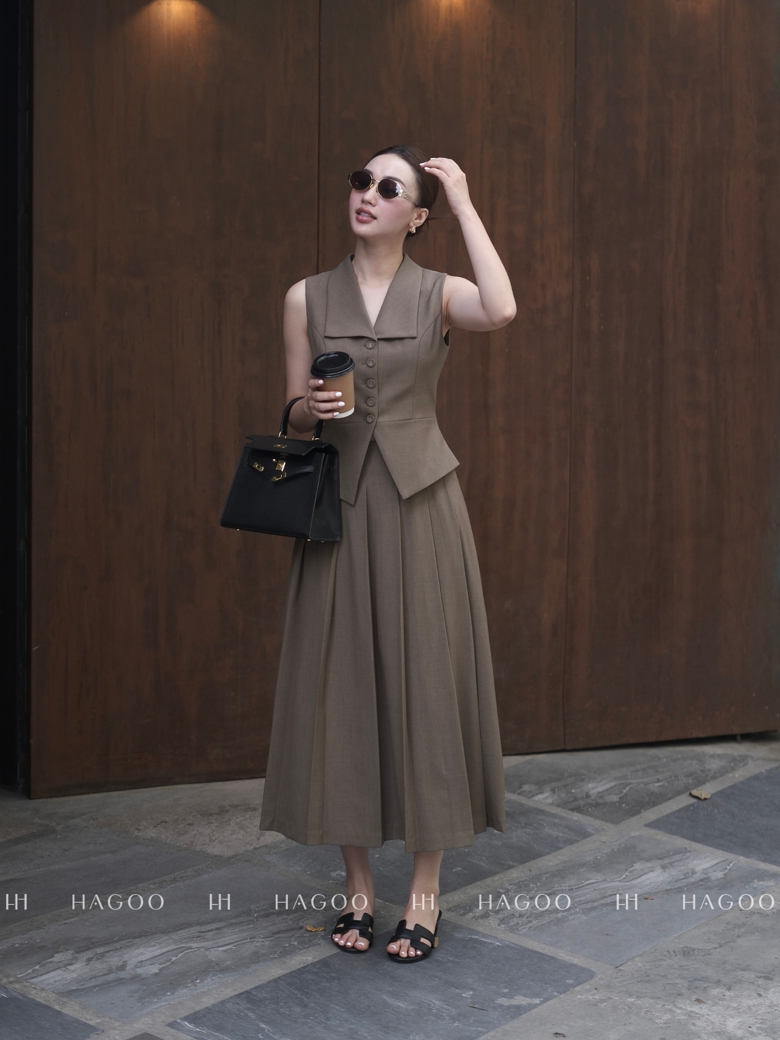 Chân váy xếp ly cạp liền HAGOO_thumbnail_5