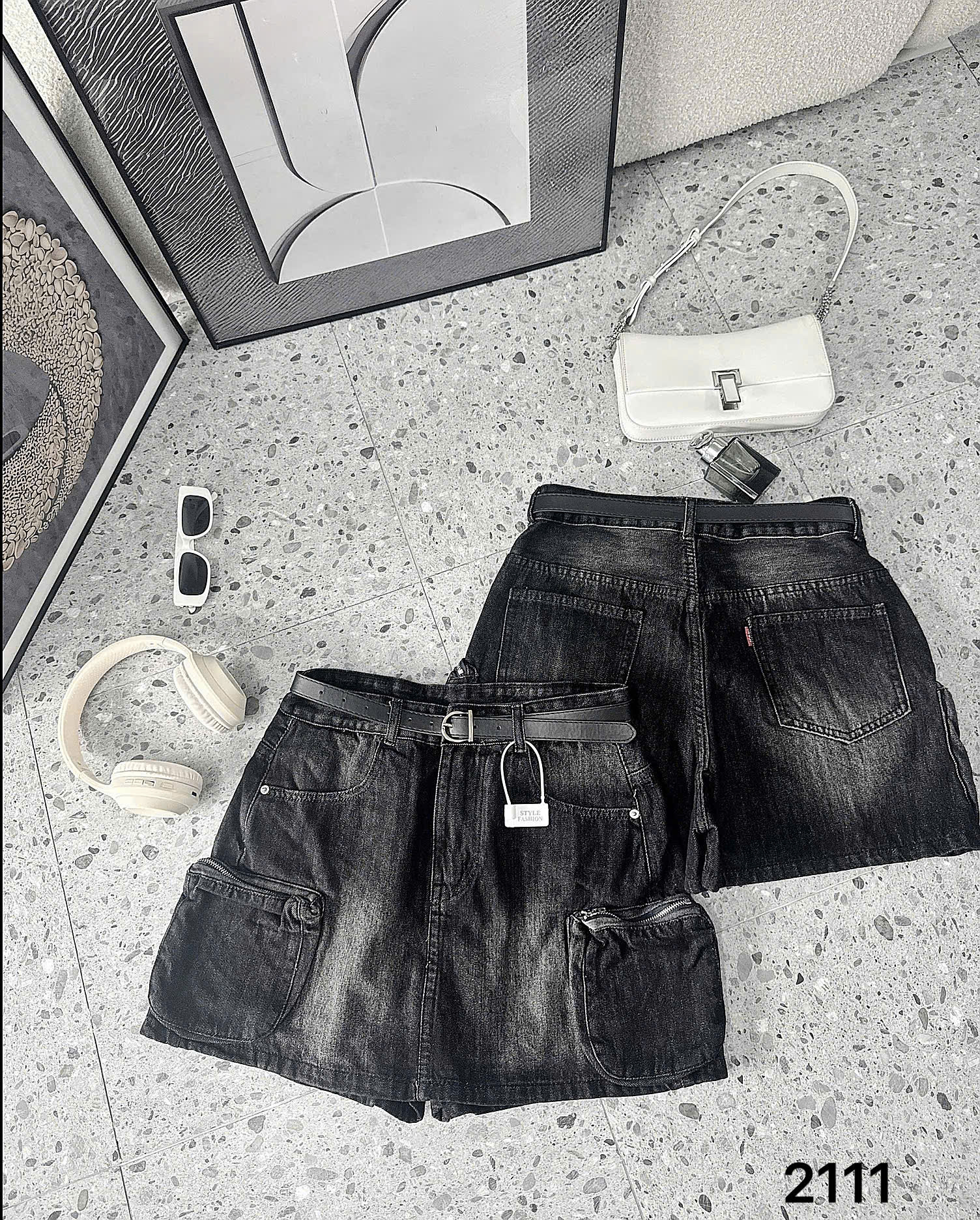 BIGSIZE NỮ - Quần váy jean túi hộp T- QVJ2111_thumbnail_2