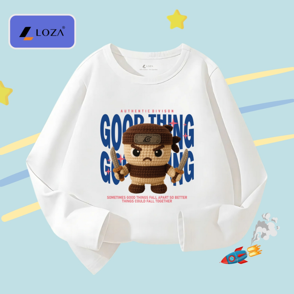 Áo thun dài tay bé trai in Brainrot Cappuccino,Tung Tung Sahur - Loza Kids  KT005_thumbnail_10