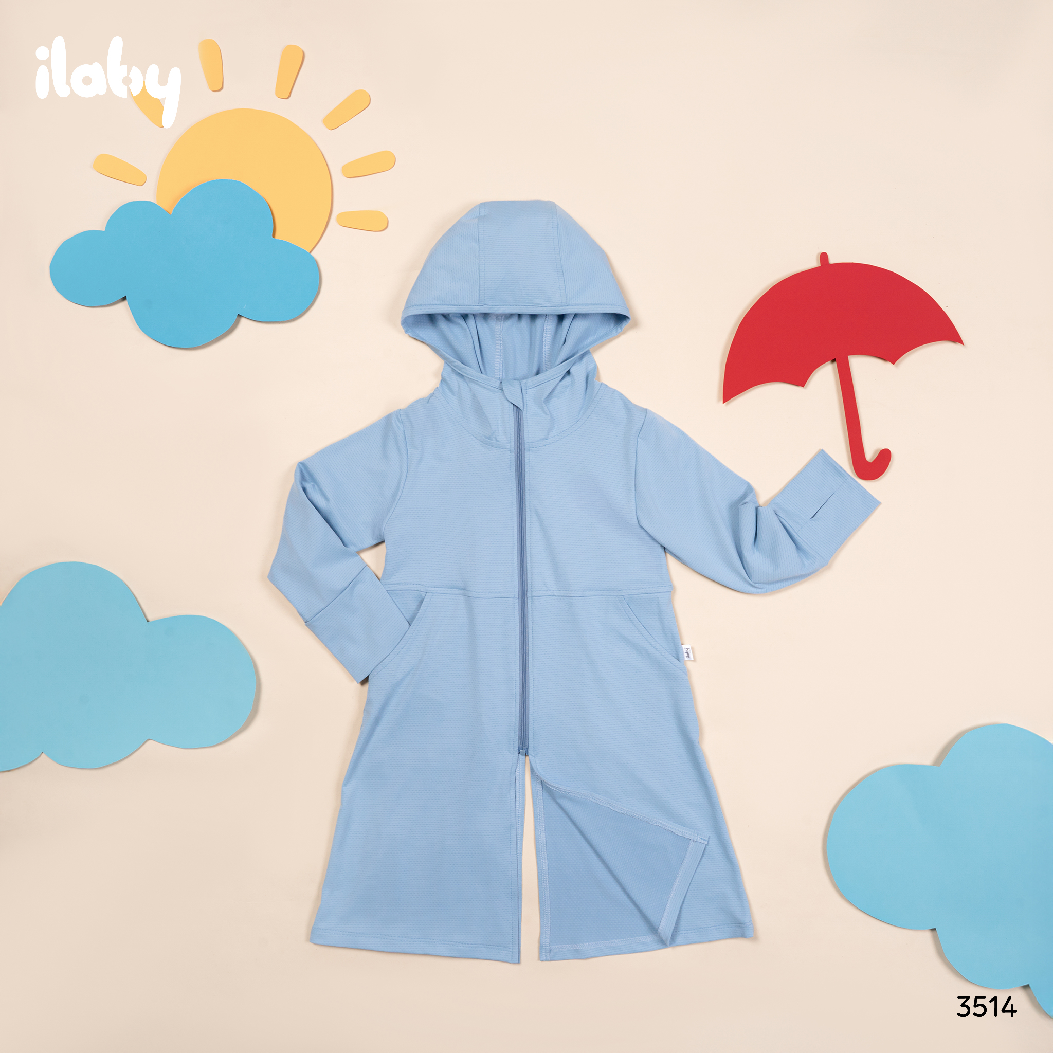 Áo chống nắng basic dáng lửng