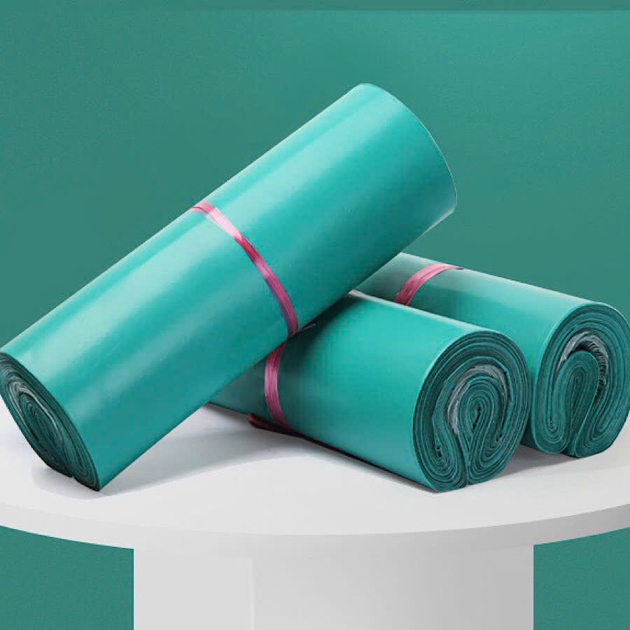 Túi niêm phong trơn 3 lớp màu xanh ngọc