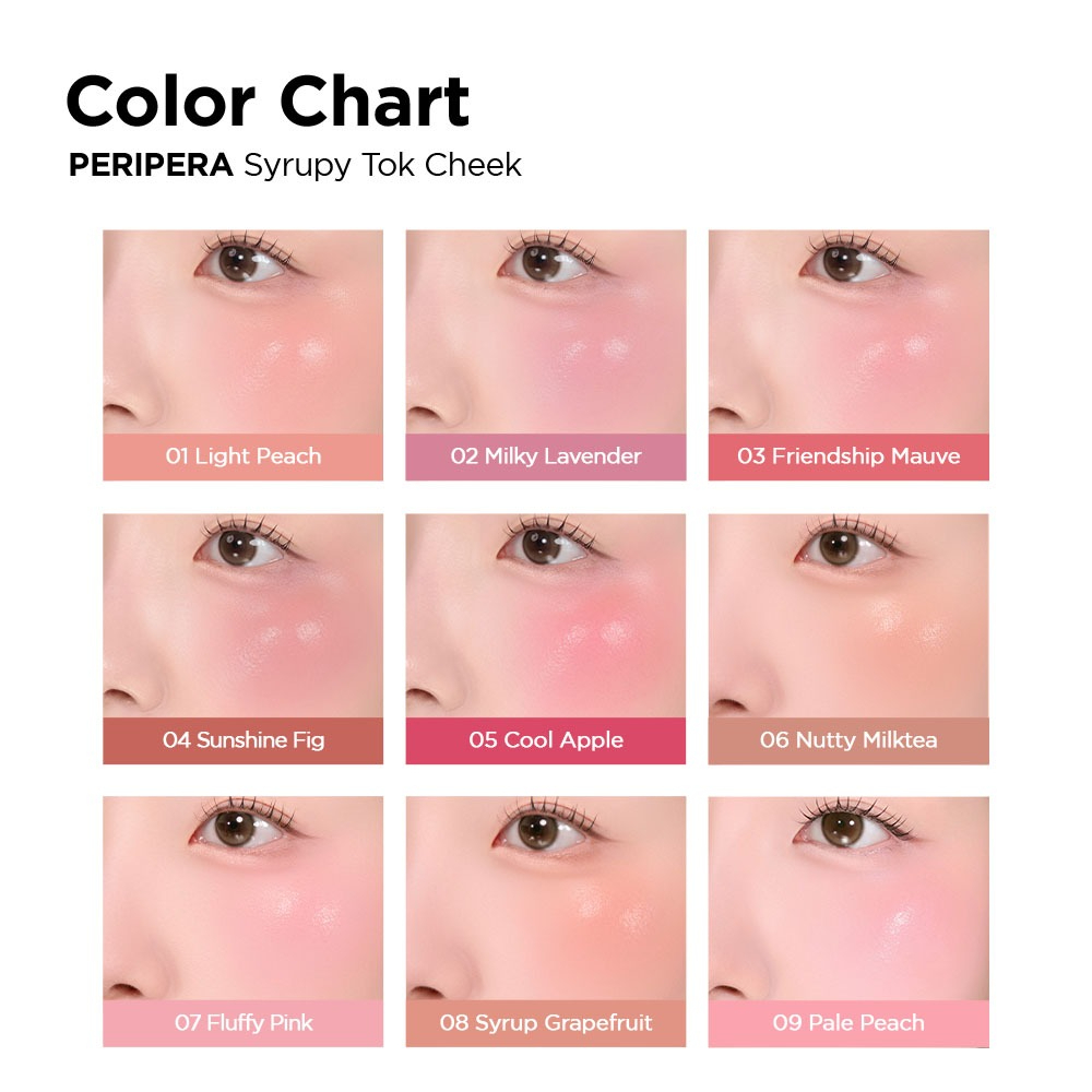 [PERIPERA] Má hồng dạng lỏng Peripera Syrupy Tok Cheek 9g