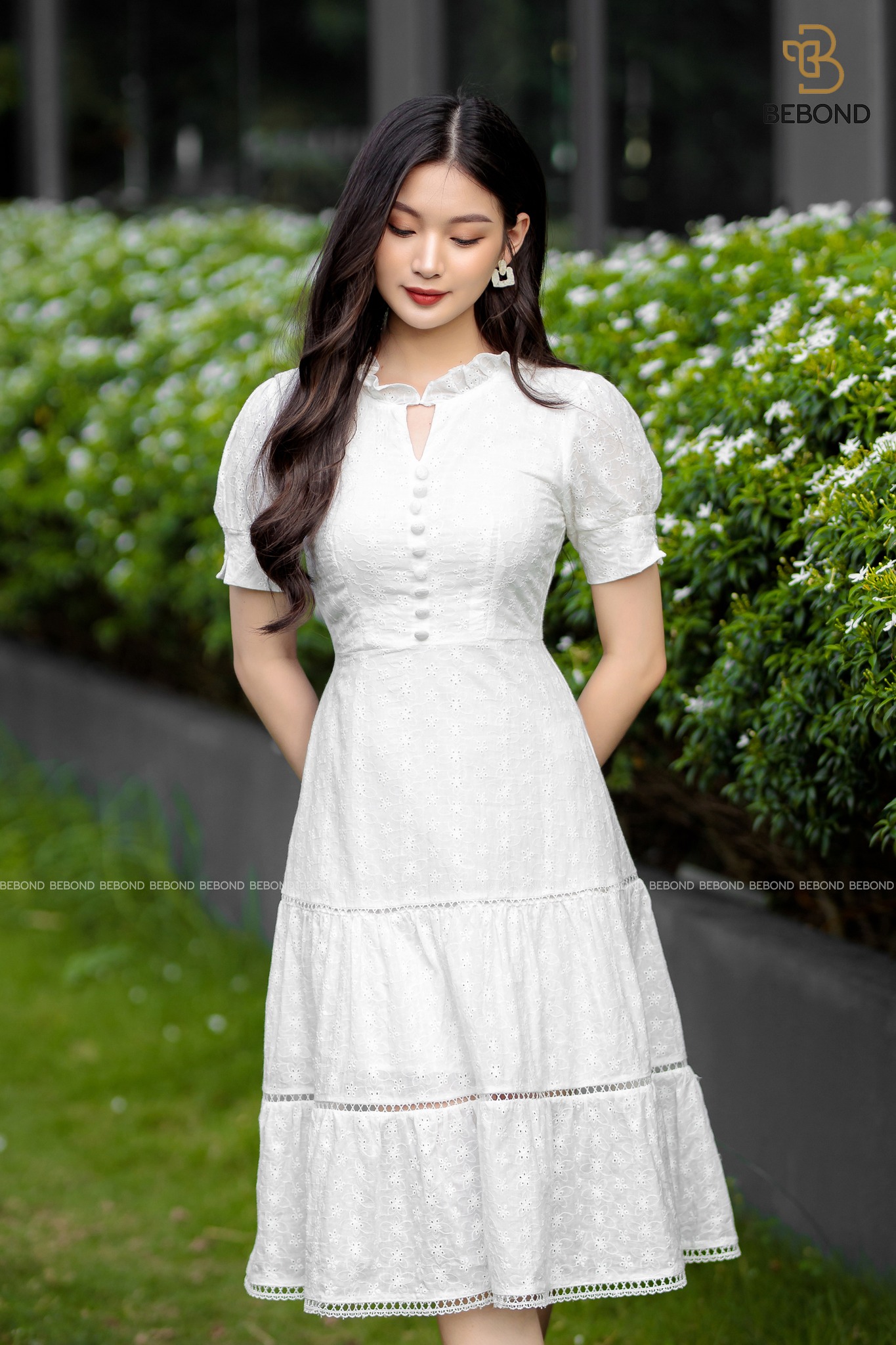 Đầm đũi TRẮNG đuôi cá - Lana Dress