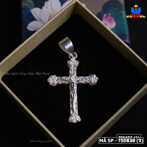Thánh Giá bạc nam nhỏ D105 4,5x2,5cm_thumbnail_1