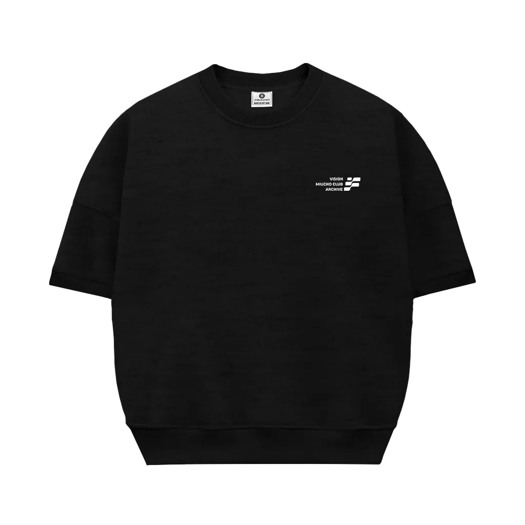 Áo sweater tay ngắn form boxy basic nhiều màu 2599 Miucho tay ngắn cổ tròn vải nỉ 2 da thoáng mát in basic_thumbnail_7