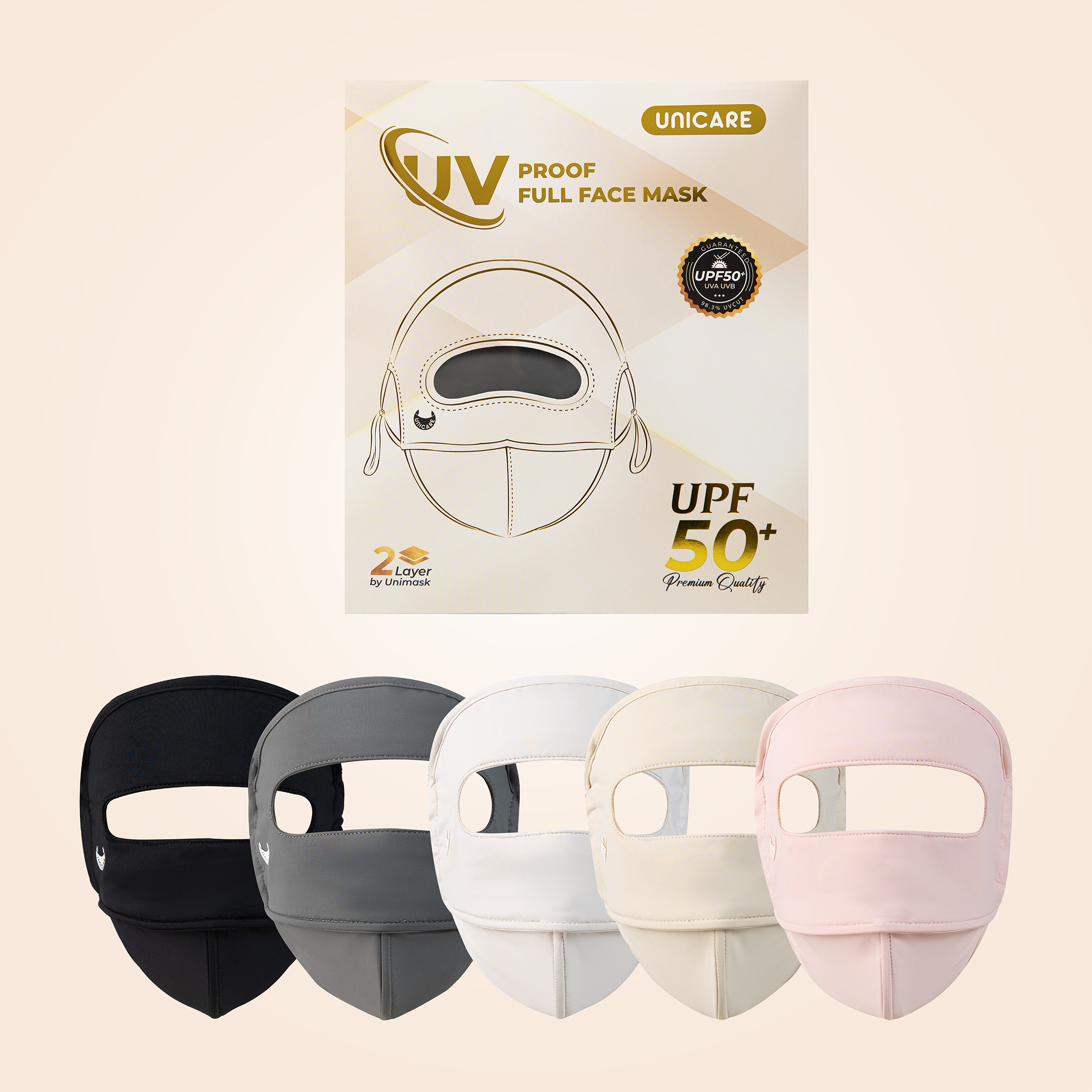 Combo 2 chiếc khẩu trang UV FULLFACE Unicare - FREESHIP