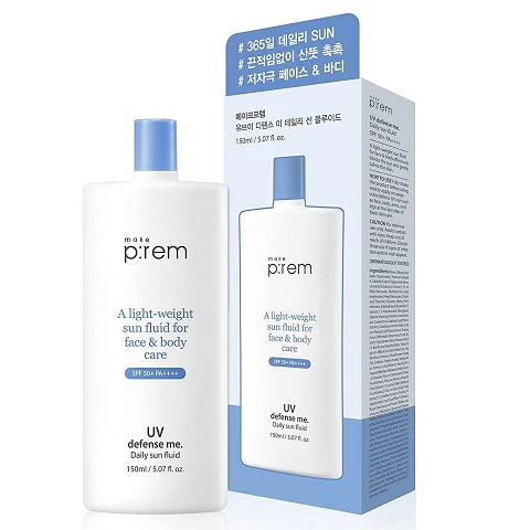 Make p:rem A Light Weight Sun Fluid For Face & Body Care SPF 50+ PA++++  150ml_thumbnail_0