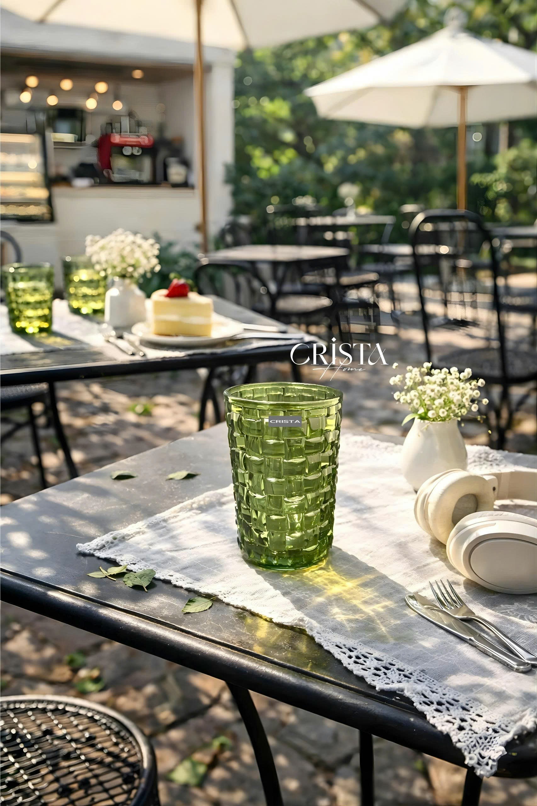 Bộ 6 cốc thủy tinh CRISTA HOME vân Caro to 350 ml_thumbnail_4