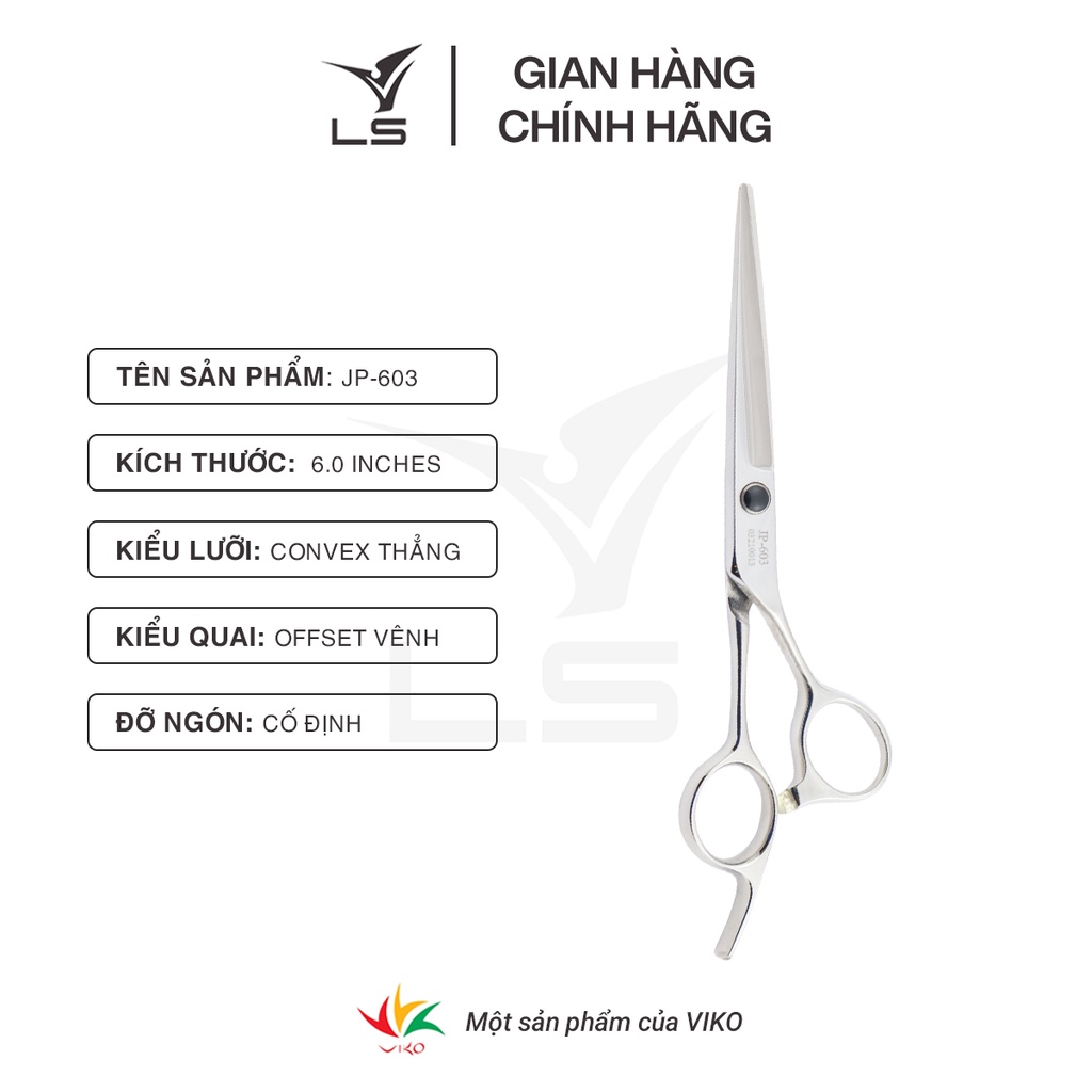 Kéo cắt tóc Viko LS JP603 - bảo hành 1 năm_thumbnail_3