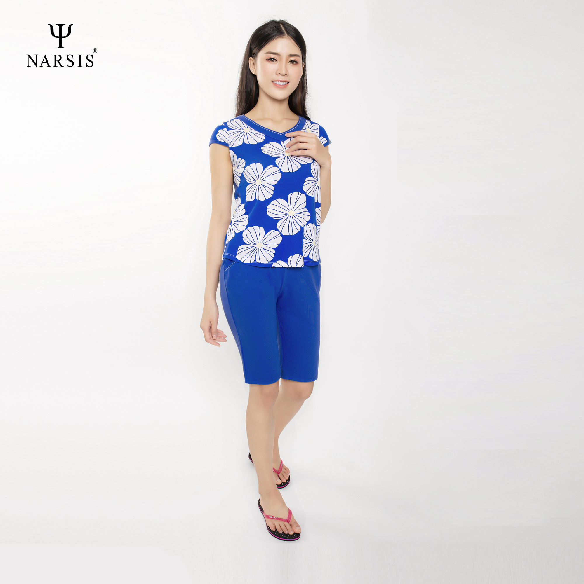 BỘ HÈ NỮ M8088 NARSIS CHẤT LIỆU THOÁNG MÁT, DỄ CHỊU, THOẢI MÁI CẢ NGÀY, DỄ VẬN ĐỘNG_thumbnail_3