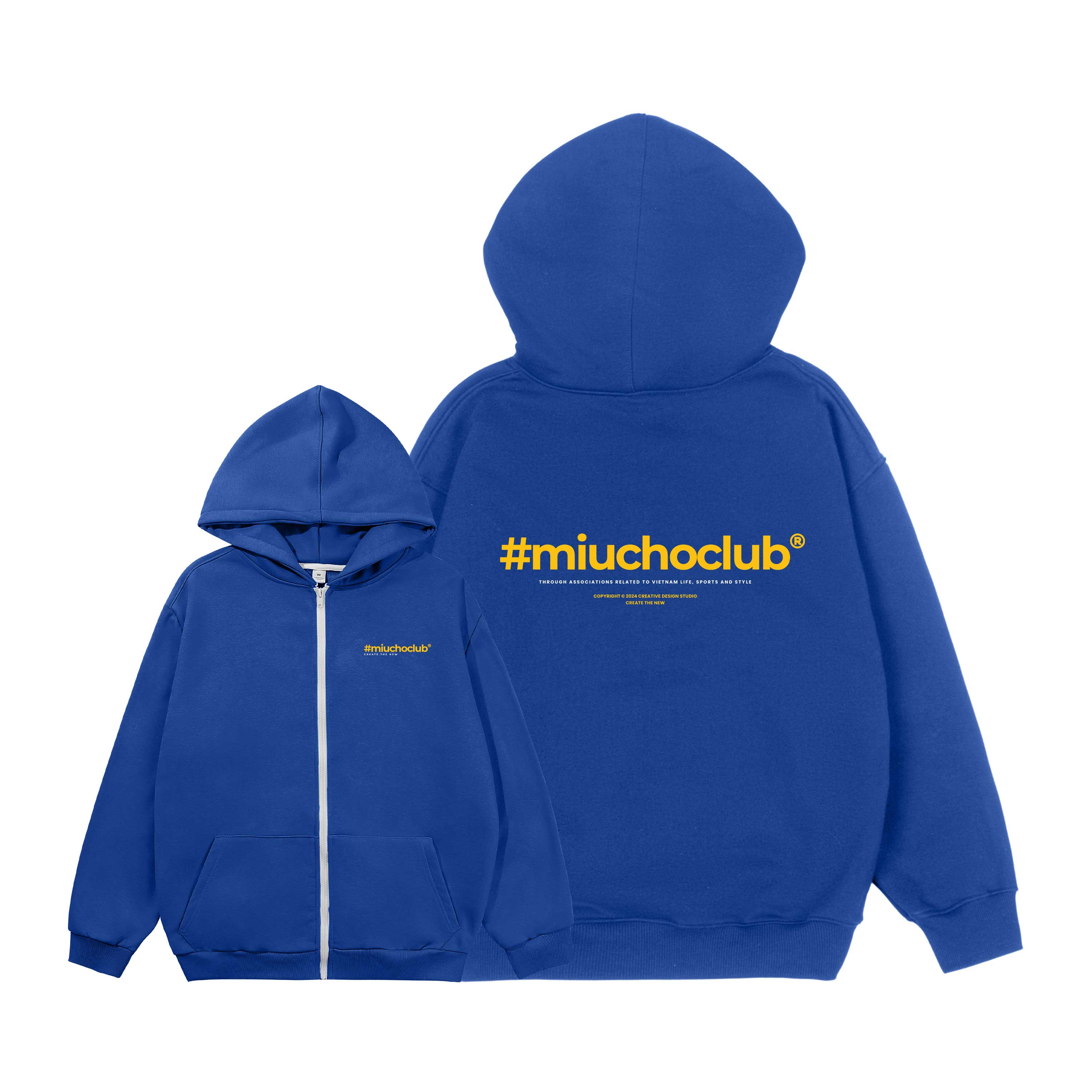 Áo hoodie zip nam local brand form rộng HZD1619 Miucho Club vải nỉ chân cua dày dặn mũ rộng in basic_thumbnail_8