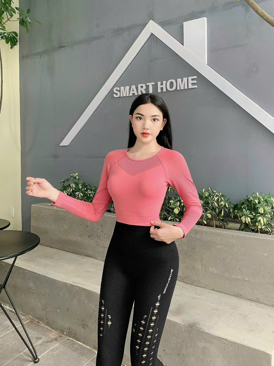 Áo Croptop Thể Thao Tay Dài Trơn F.21_thumbnail_5