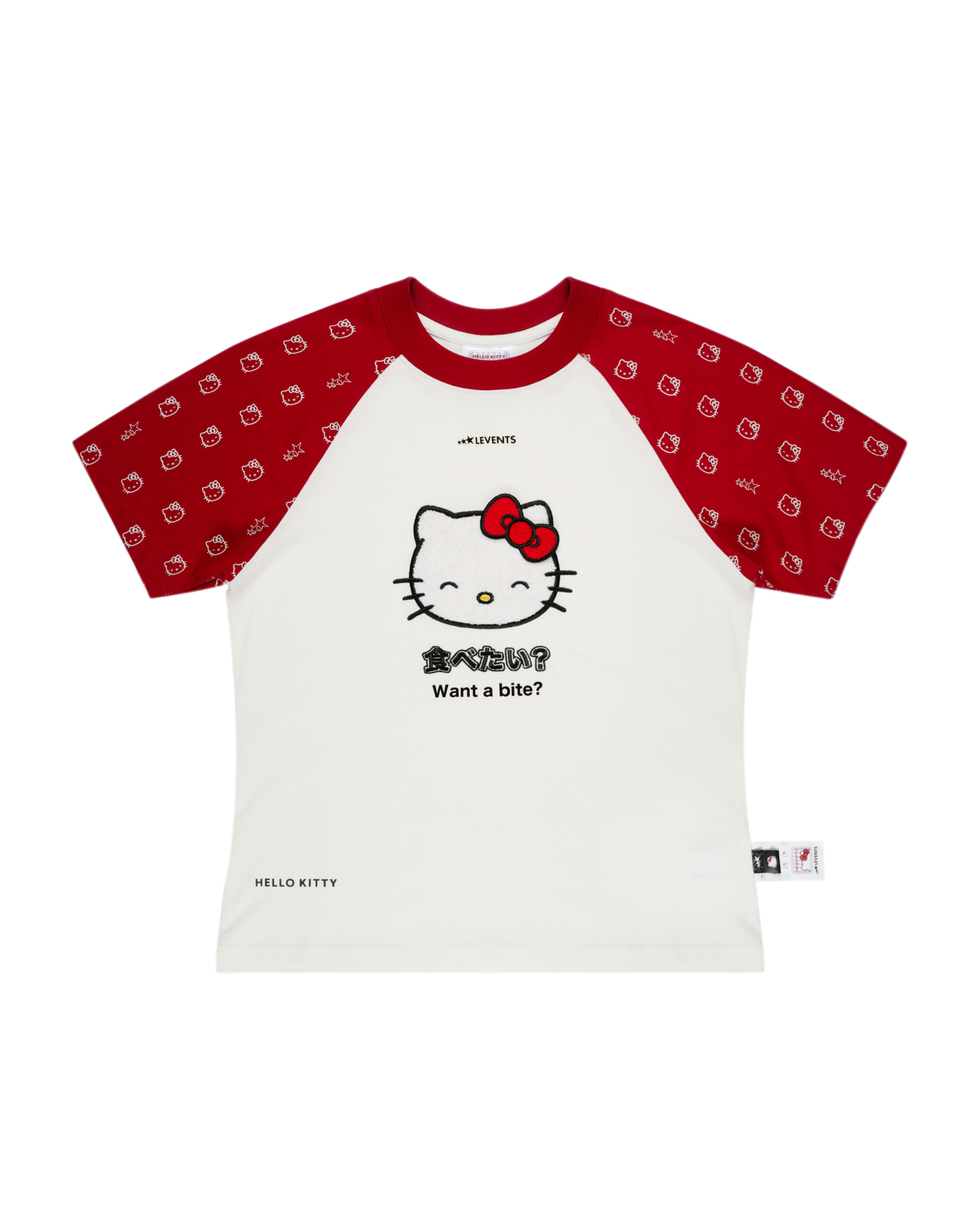 Levents® x Hello Kitty | Joy Icon Lightweight Raglan Regular Tee/ Red