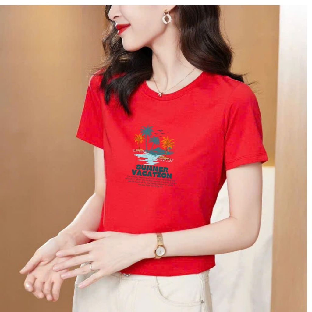 [Form Vừa] Áo phông nữ Loza nhiều màu Summer chất liệu thun cotton mềm mịn - Mã VT8134