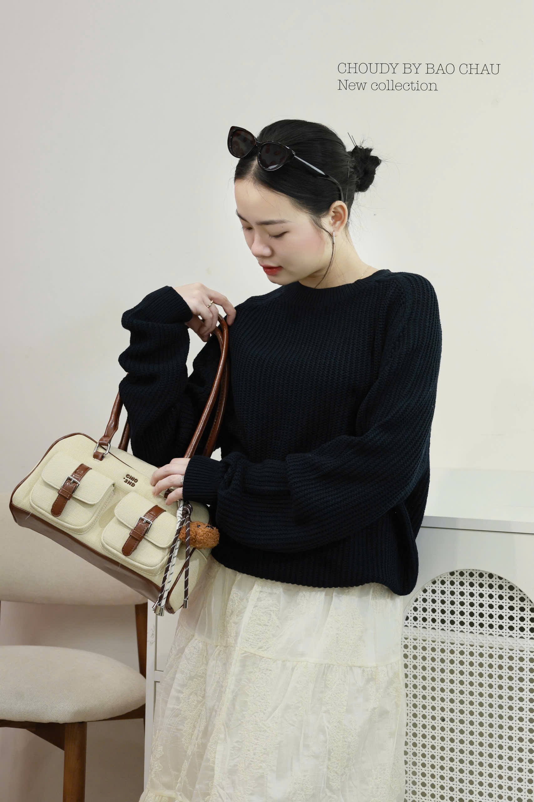 SALE A544 ÁO DỆT KIM TAY DÀI 4 MÀU_thumbnail_16