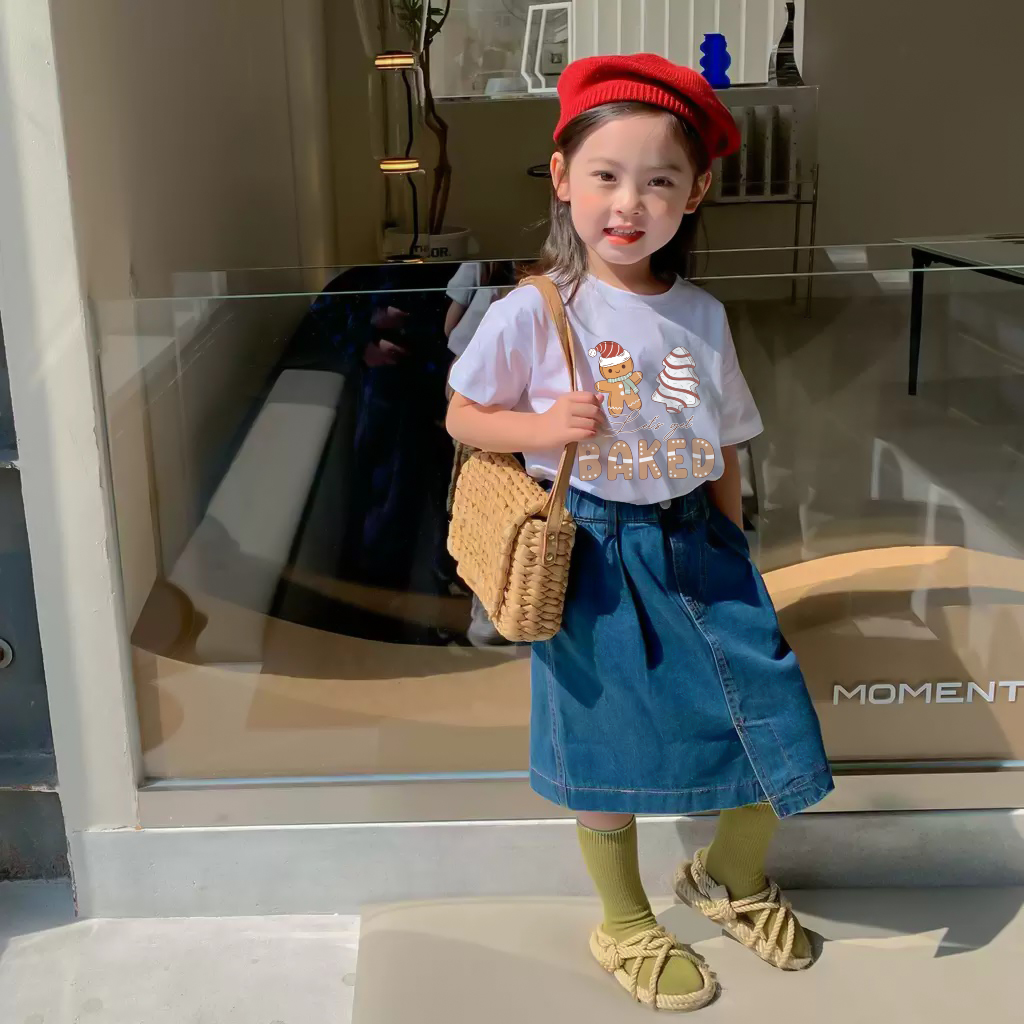 Áo thun bé gái giáng sinh noel from rộng chất vải cotton thoáng mát AED1705 Miucho Kid in graphic_thumbnail_4