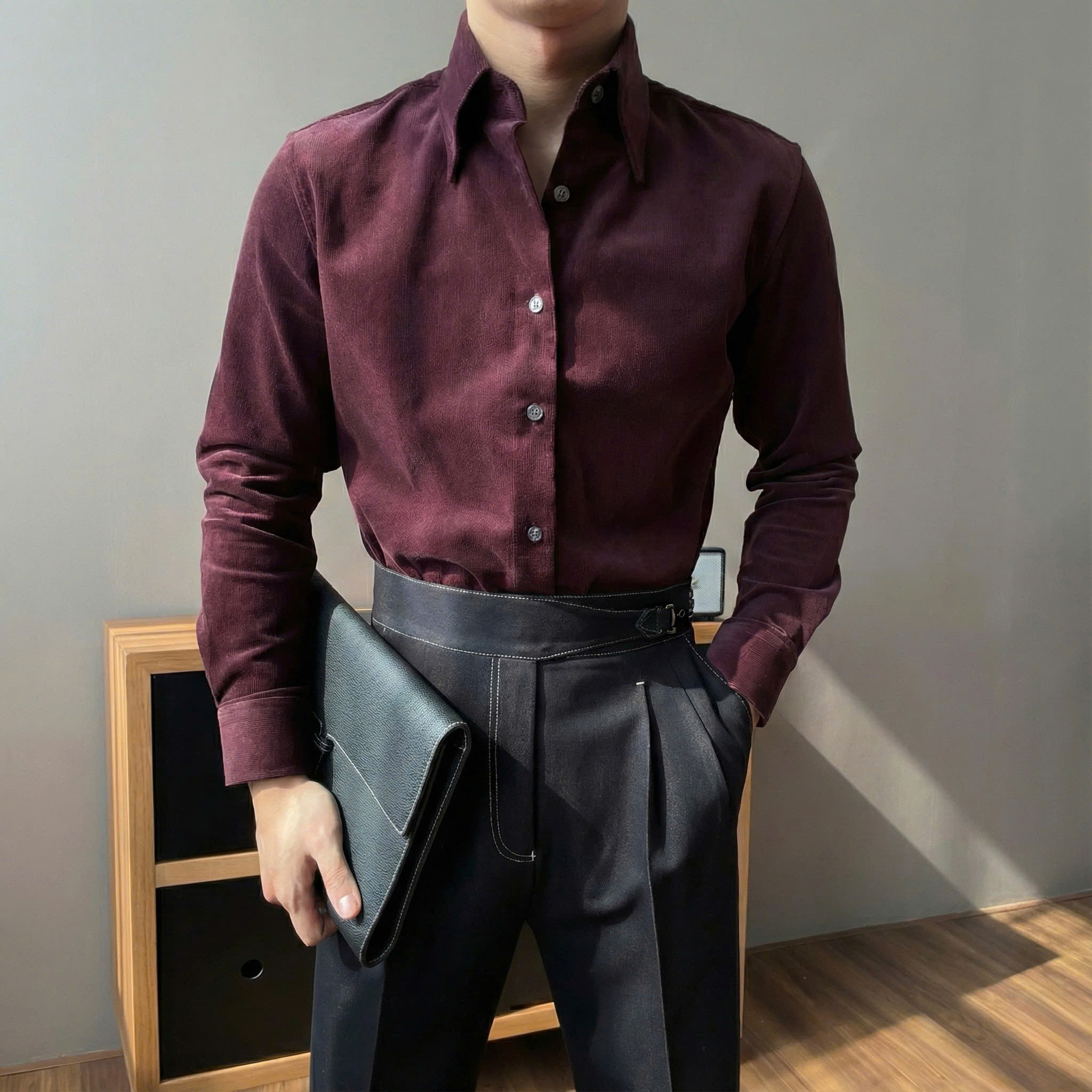 Sơ Mi Nhung Tăm Cổ Spearpoint Spearpoint Corduroy Shirt
