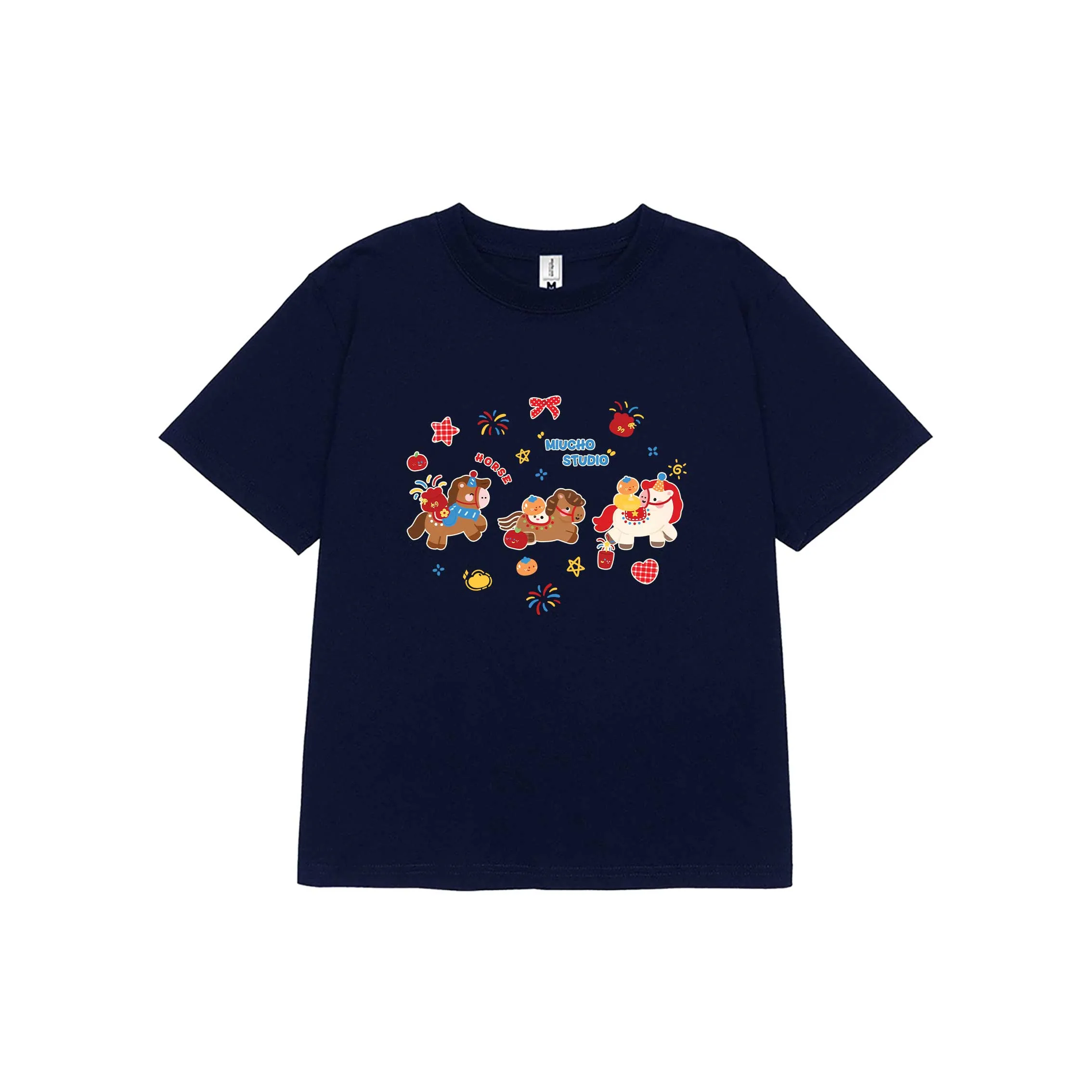 Áo thun baby tee Tết Bính Ngọ Miucho vải cotton thoáng mát dày dặn cổ tròn in mix 2923_thumbnail_15