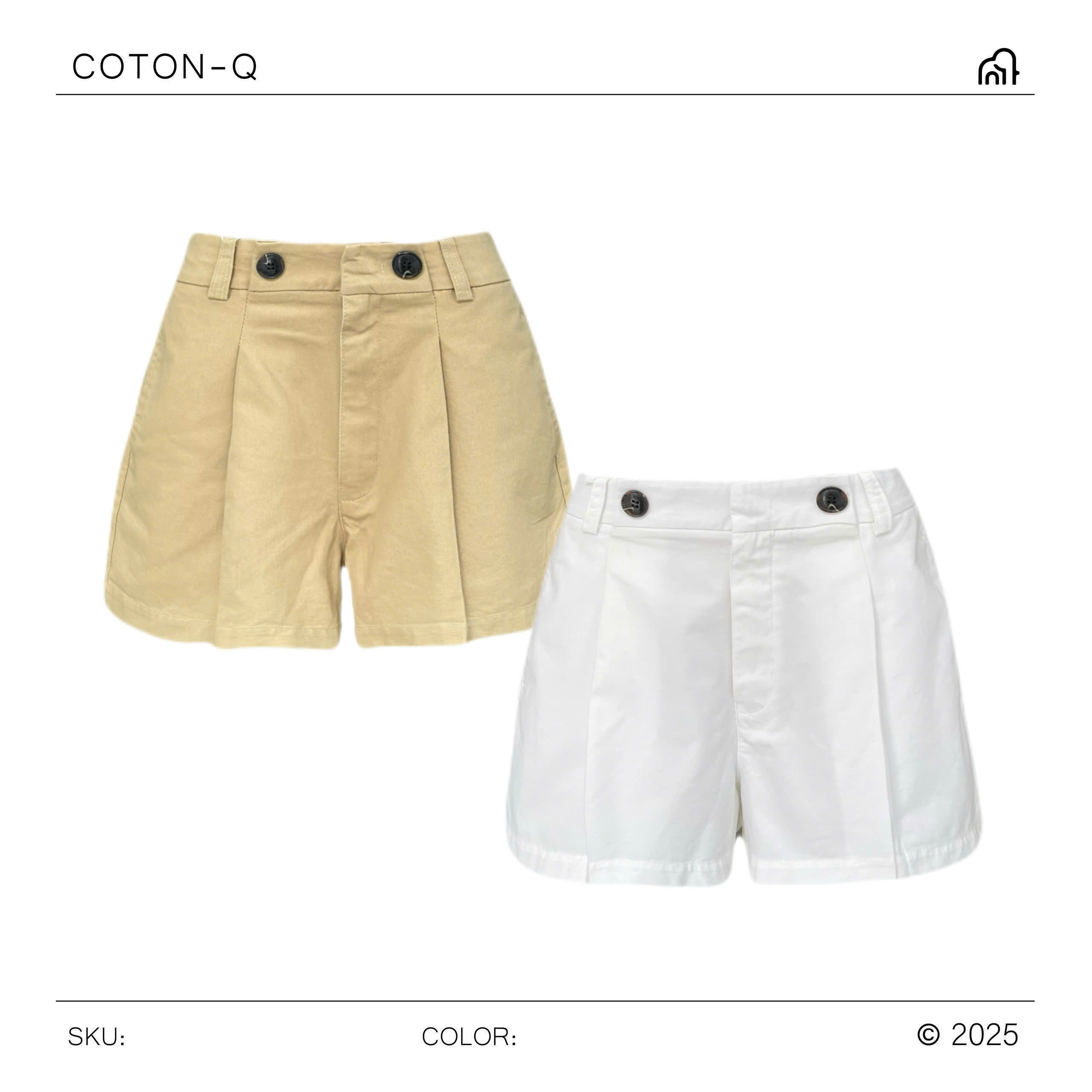 Quần đùi nữ Coton Q 2M ( TRẮNG )_thumbnail_9