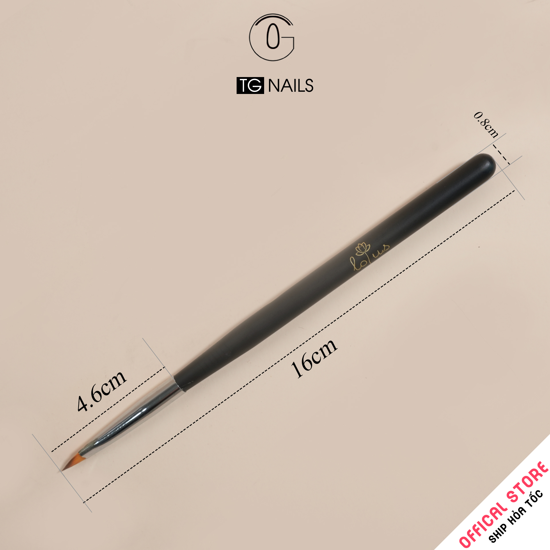 Bộ cọ vẽ móng LOUIS, gồm 16 cọ/bộ, chiều dài 11.7cm._thumbnail_3