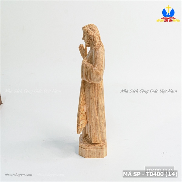 Tượng Chúa thương xót 15cm gỗ Pơmu_thumbnail_2