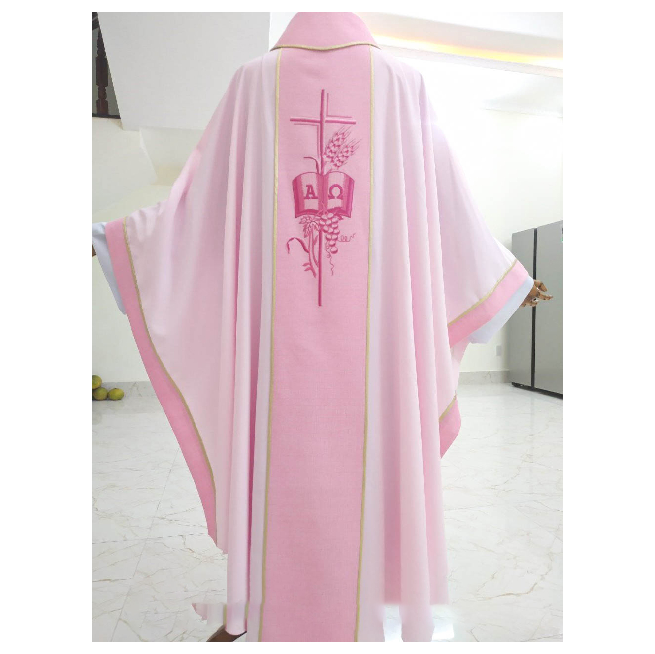 Áo lễ linh mục màu hồng - Qùa tặng tân linh mục - Qùa tặng cha xứ