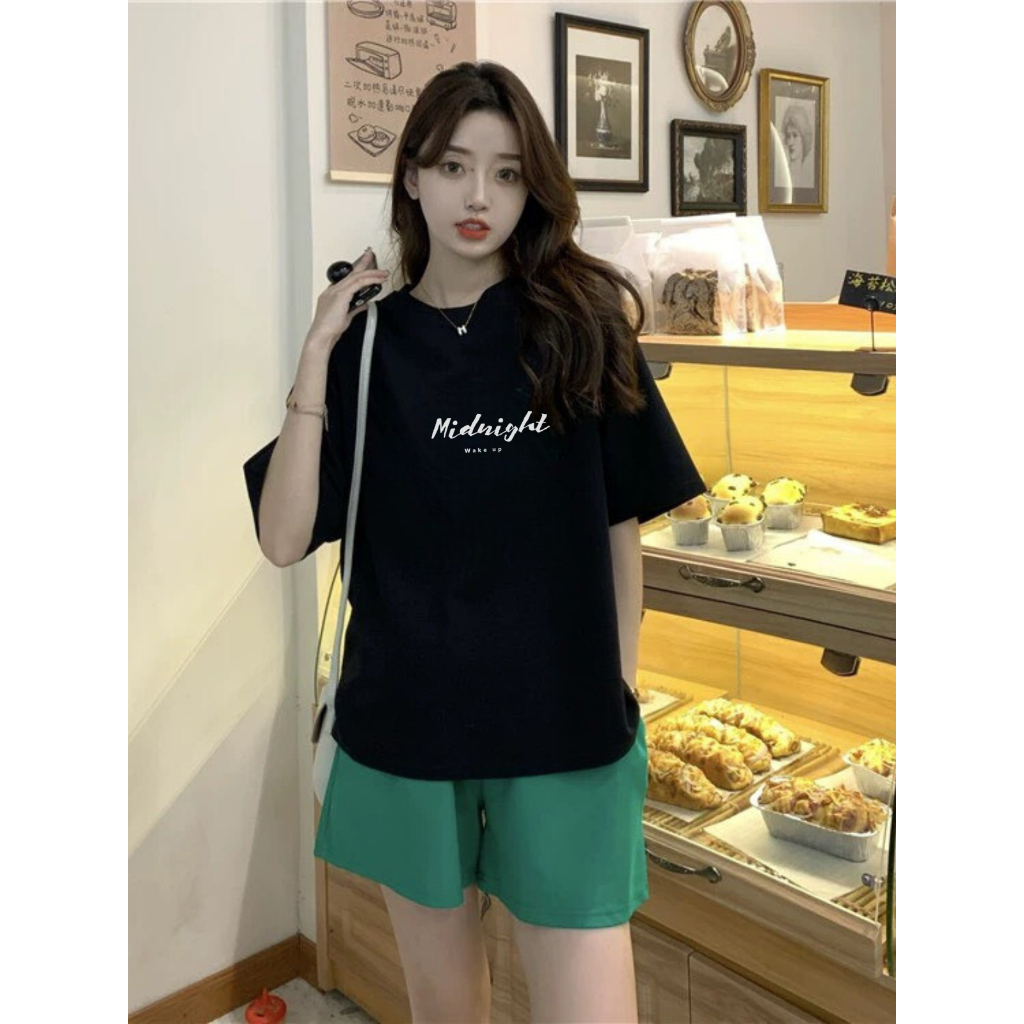 [Form Rộng] Bộ đồ nữ mùa hè Midnight - Set đồ nữ áo thun + quần đùi LOZA - BP30_thumbnail_2