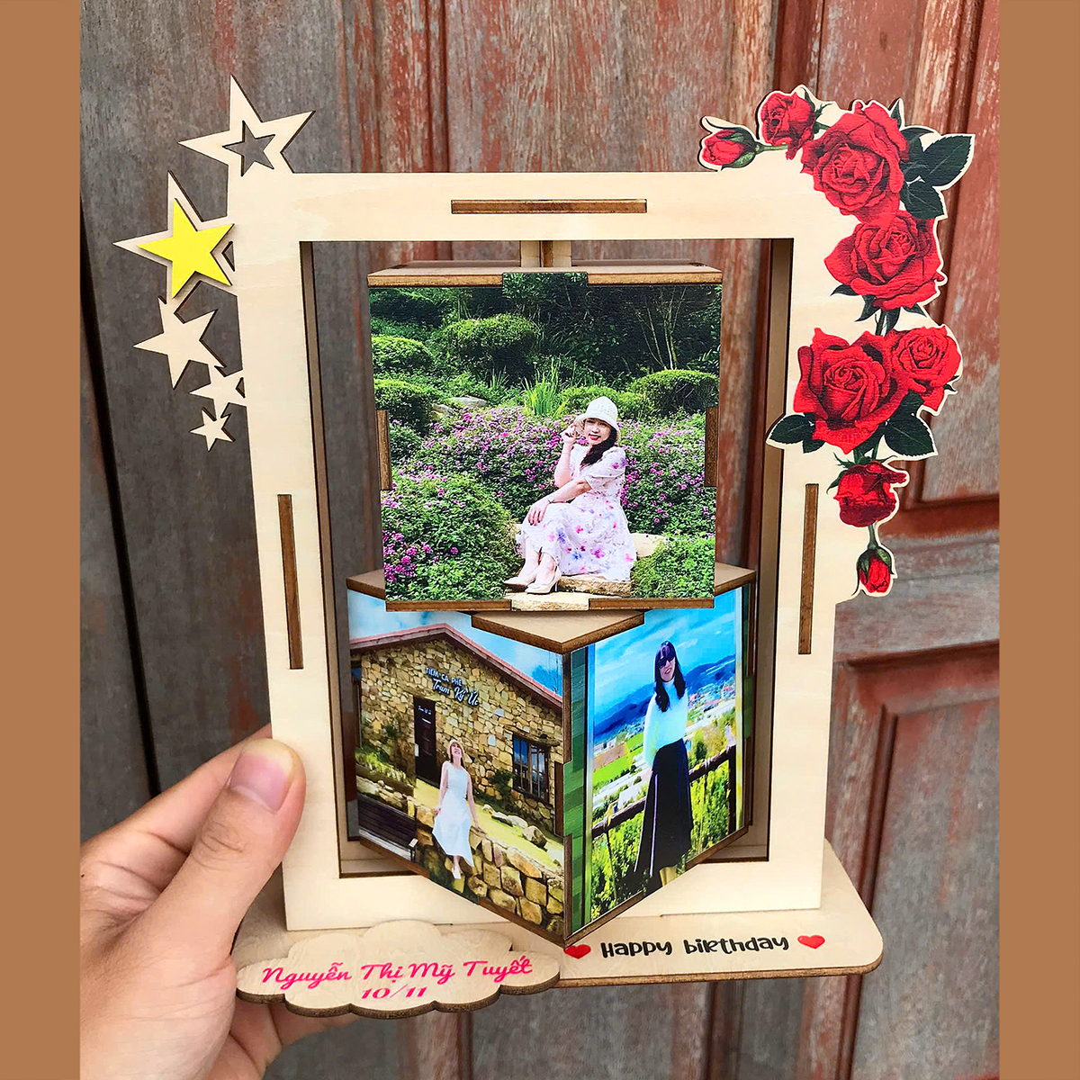 Khung Ảnh Mica Xoay 360° - Hộp Ảnh Xoay In Theo Yêu Cầu - 8 ảnh - Size tính theo size ảnh_thumbnail_9