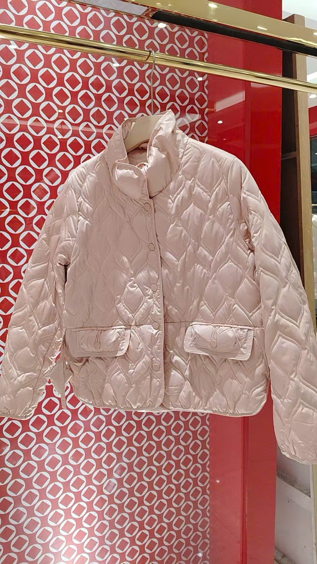 Áo phao trám Hồng - V76