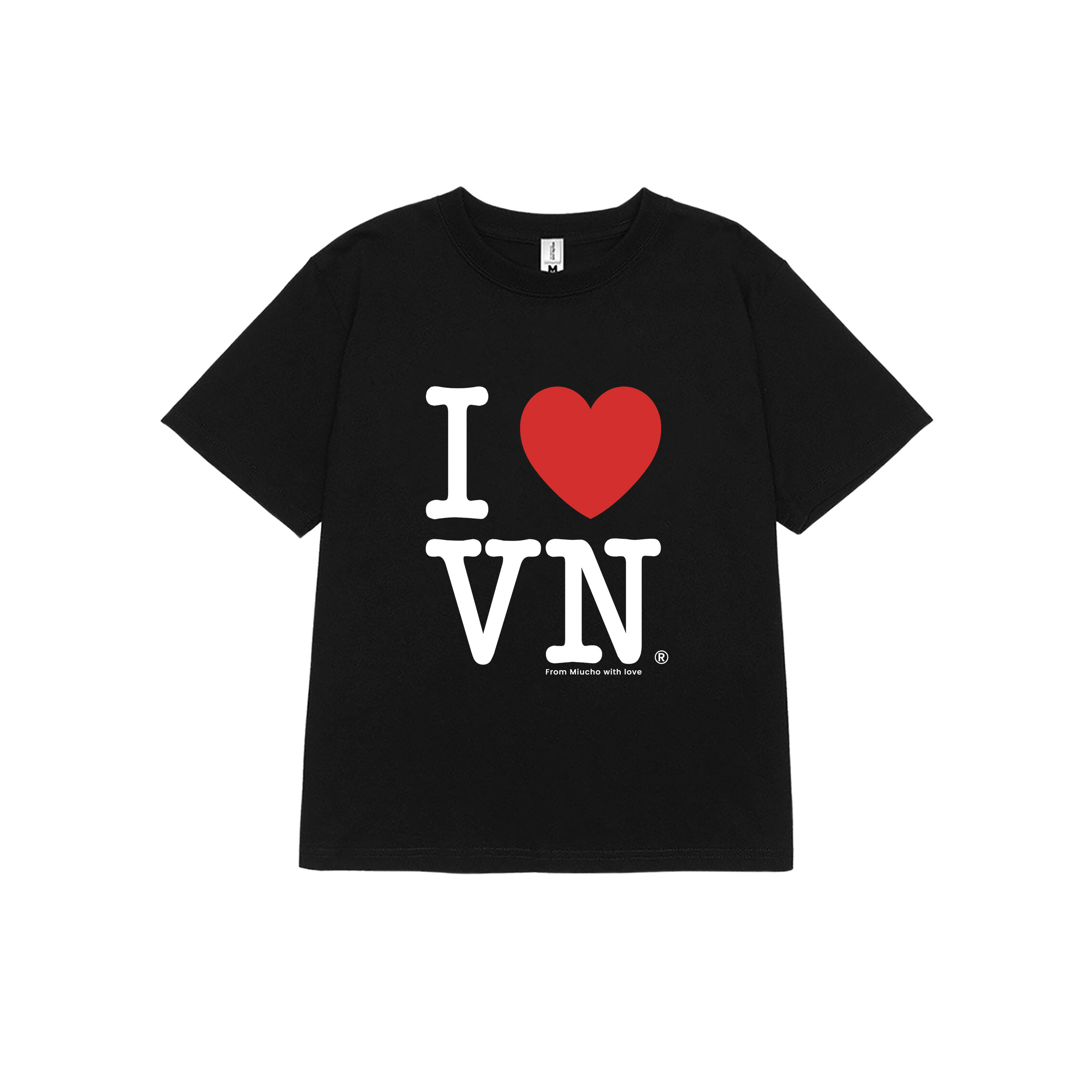 Áo thun baby tee I love VietNam form ôm xinh xắn ABD1220 Miucho tay ngắn Cổ tròn hotrend in artwork_thumbnail_13